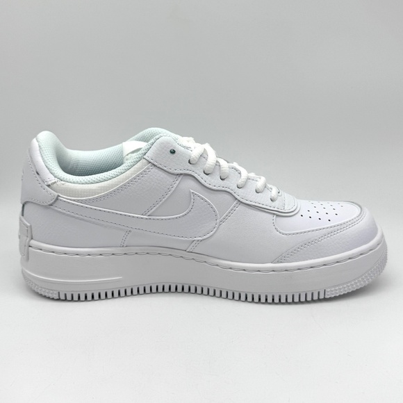 Nike Air Force 1 Womens AF1 Shadow Triple White Shoes Sz 9.5 New CI0919-100 - Picture 7 of 11